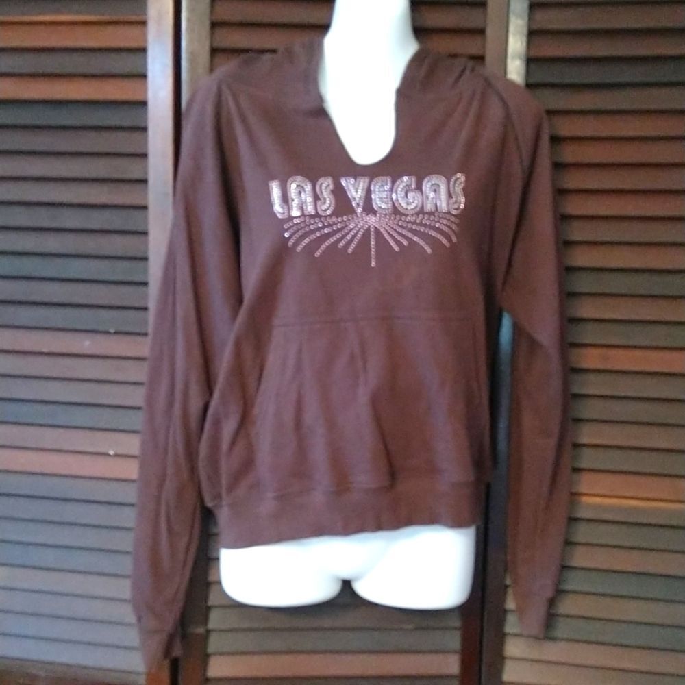 3 For $12 Sale! Las Vegas Brown Hoodie Size Large